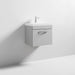 Nuie Athena 500mm Vanity Unit - Wall Hung 1 Drawer Unit with Basin - Unbeatable Bathrooms