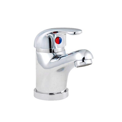 Nuie Eon D-Type Mono Basin Mixer with Pop-up Waste - Unbeatable Bathrooms