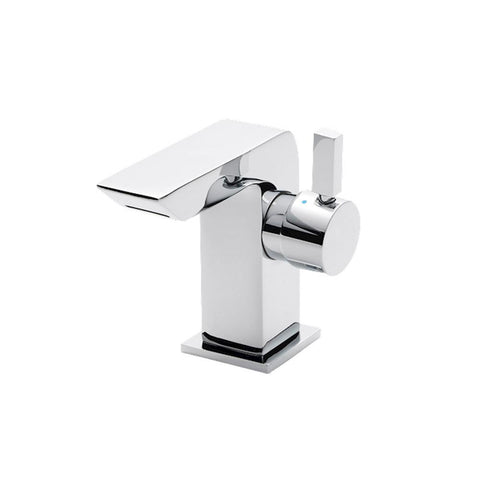 Nuie Bloc Mini Side Action Mono Basin Mixer & Waste - Unbeatable Bathrooms