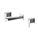 Nuie Sanford Wall Mounted 3TH Basin Mixer - Unbeatable Bathrooms