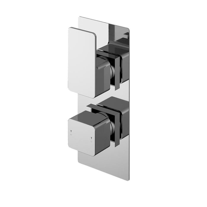 Nuie Windon Twin Thermostatic Valve - Unbeatable Bathrooms