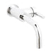 Hudson Reed Tec Lever Wall Mounted Basin Mixer - Unbeatable Bathrooms