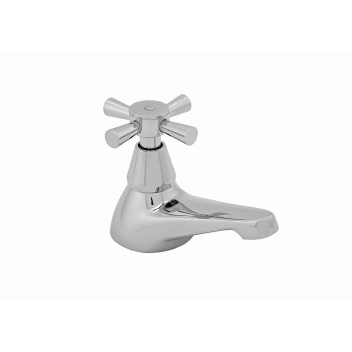 Roca Danube Cross Pair of Bath Pillar Taps - Unbeatable Bathrooms