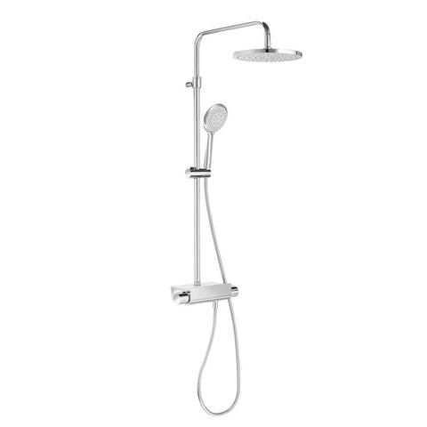 Roca Deck-T Shower Column with Round Head - Unbeatable Bathrooms