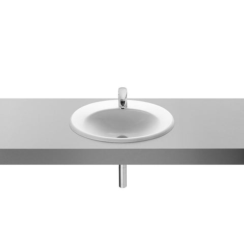 Roca Java 560mm Counter Inset Basin - 1 & 2TH - Unbeatable Bathrooms