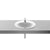 Roca Java 560mm Counter Inset Basin - 1 & 2TH - Unbeatable Bathrooms