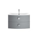 Hudson Reed Sarenna 700mm Curved Vanity Unit - Wall Hung 2 Drawer Unit with Basin - Unbeatable Bathrooms