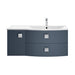 Hudson Reed Sarenna 1000mm Vanity Unit - Wall Hung 2 Drawer & 1 Door Unit with Basin (LH & RH) - Unbeatable Bathrooms