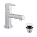 Vado Sense Mini Mono Basin Mixer Single Lever Deck Mounted Smooth Bodied - Unbeatable Bathrooms