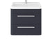 Hudson Reed Solar 600/800mm Vanity Unit - Wall Hung 2 Drawer Unit with Basin - Unbeatable Bathrooms