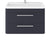 Hudson Reed Solar 600/800mm Vanity Unit - Wall Hung 2 Drawer Unit with Basin - Unbeatable Bathrooms