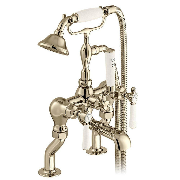 Bliss Axbridge Deck Mounted Bath Shower Mixer with Shower Kit - Unbeatable Bathrooms