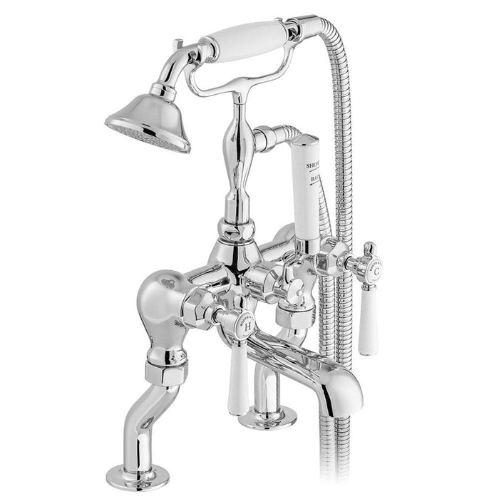 Bliss Axbridge Deck Mounted Bath Shower Mixer with Shower Kit - Unbeatable Bathrooms