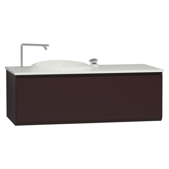 Vitra Istanbul Infinit 1000/1200mm Vanity Unit - Wall Hung 1 Drawer Unit with Infinity Mineral Cast Basin - Unbeatable Bathrooms